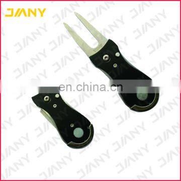 Customized Logo Metal Auto Pitch Retractable Golf Divot Repair Tool