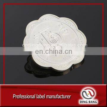 Top Quality Fast Delivery Custom Made Accepted High Technics Double Side Embossed Logo Fantastic Souvenir Sliver Flower Coin