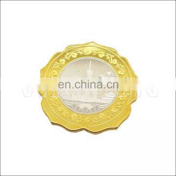 custom gold plated metal coin