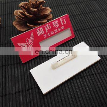 China Wholesale Factory Custom Acrylic Badge With Lapel Pin photo-4