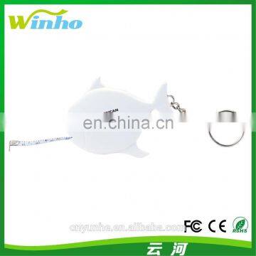 Winho gift use cute fish shape Measuring tape Keyring