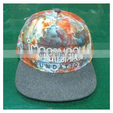 custom whole cap printing and embroidery logo flat bill snapback hats