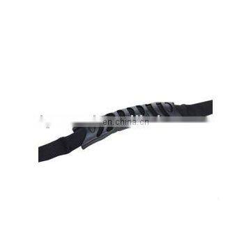 Black plastic bag handle