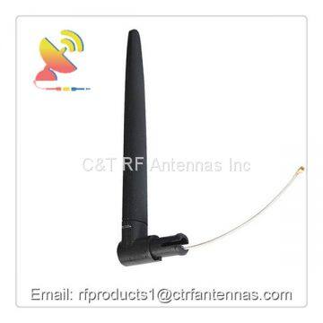 Lora/ISM 868Mhz/915Mhz dual band folded antenna rubber ducky antenna with coaxial cable extender