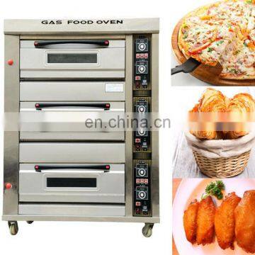 3 Layers Huge Capacity Multi-Function Baking Equipment Bread Gas Oven