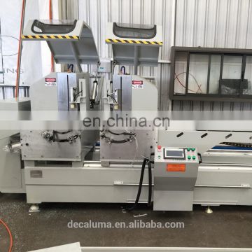 Jinan DECALUMA Supplier Aluminium Profile Double Head Cutting Machine Aluminium