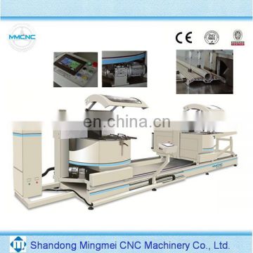 CNC Bow Double-head Cutting Machine for aluminum revolution door industry