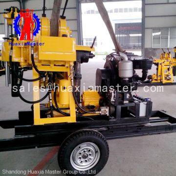 Xyx-200 Wheeled Hydraulic Water Well Drilling Rig From HuaxiaMaster Supply/small Trailer Type Expoloration Drilling Equipment photo-2