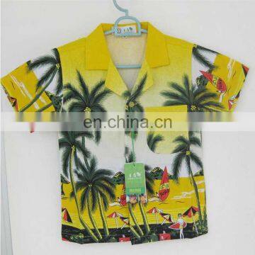 New Style cotton Hawaiian Shirts for boy China