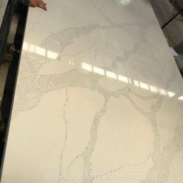 Artificial statuario light quartz stone slabs