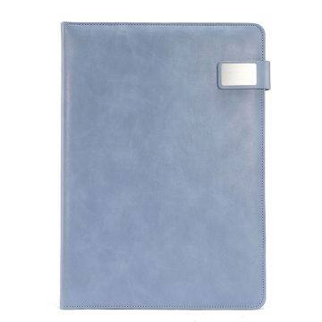 Fashion Office Manager Business Clip Conference A4 Three Color PU Leather Meeting Folder photo-3