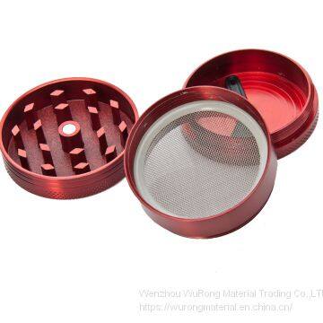 D40mm& H36mm Zinc Alloy Flat Shape Grind 4-layer Moke Grinder as Colorful Cigar Crushing Accessory for Tobacco,smoke,cigarette photo-5