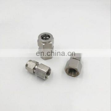 Quick coupler 1/4'' female thread,O.D 6 mm PU tube fast twist hose stainless steel 304 straight flex thread pipe fittings