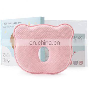 High Quality Baby Newborn Infant Pillow Memory Foam Positioner Prevent Flat Head Anti Roll Baby Memory Foam Pillow photo-4