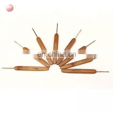 Wholesale weave crochet knitting needle bamboo handle crochet hooks