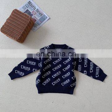 2020 Childrens Girls Boys Fashion Letter Sweater photo-2