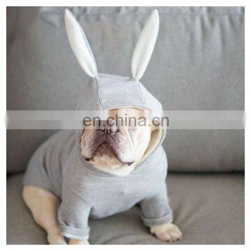 New Designer Style Wholesale Casual Knitted Hooded Dog Cute Clothes Rabbit Autumn Winter photo-5