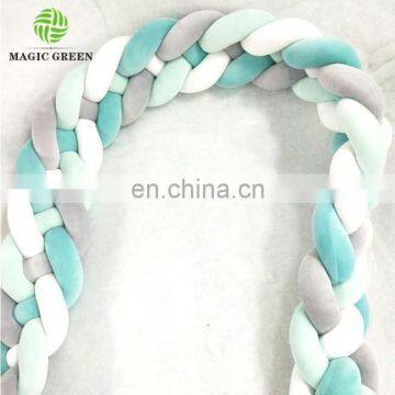 100% Polyester Tube Hollowfiber Filled Machine Washable Super Soft Giant Chunky Minky Hand Knit 3D Knot Cushion Pillow Baby Crib photo-3