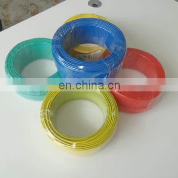 China PVC manufacturer green plastic insulated coated copper bvr wire