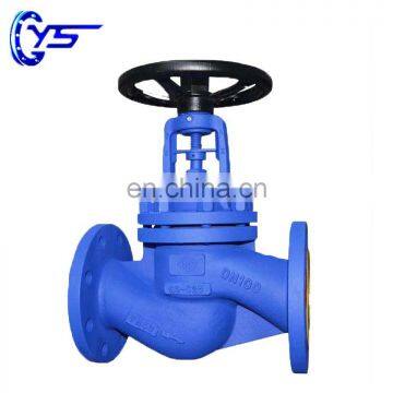 DIN Standard Flange End Manual Carbon Steel Bellow Globe Valve With Price List