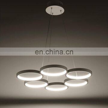Hot Sale Modern Simplified Bedroom Stydy Remote Ring Light Acrylic Led Light Pendant photo-2