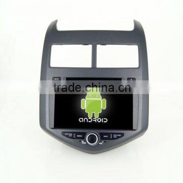Quad core car dvd player with gps,wifi,BT,mirror link,DVR,SWC for Chevrolet Aveo