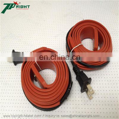 Silicone rubber heater bed/pipe in width 15mm