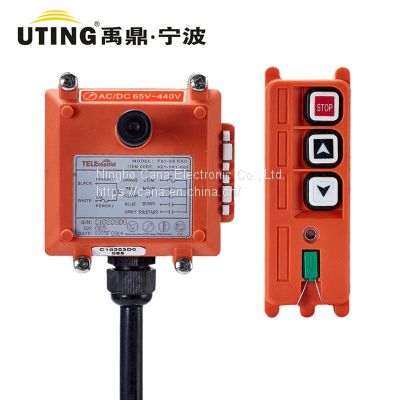 Telecontrol UTING F21-2S Industrial Radio Remote Control AC/DC Universal Wireless Control for Crane 1 Transmitter and 1 Receiver