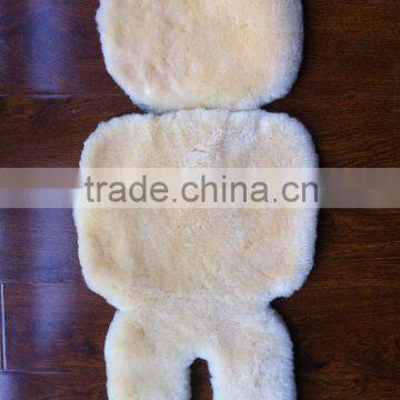 Sheepskin baby car seat protector liner