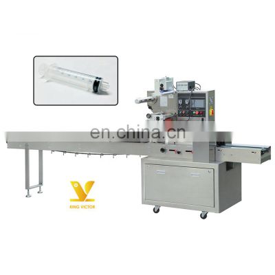 Pre-customized disposable syringe sachet horizontal packaging packing machine