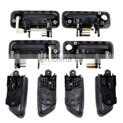 8Pcs Front Rear Black Outer & Inner Gray Door Handle Set For Toyota Camry 97-01 photo-5