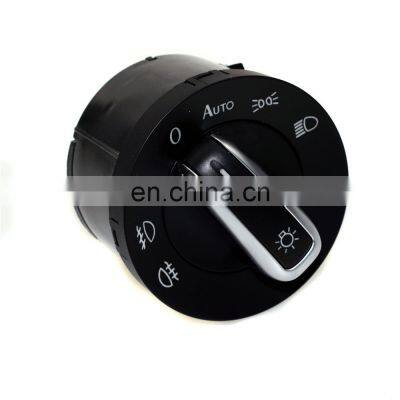 New Auto Chrome Headlight Control Switch For VW GOLF JETTA MK5 MK6 PASSAT CC B6