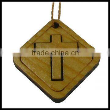 Holyland Wooden Cross Pendant