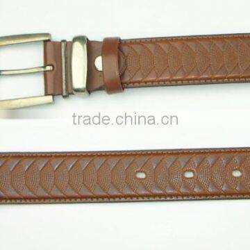 Man's embossed classical PU leather belt