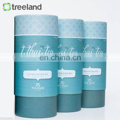 Custom Printed Round Cylinder Telescoping Rigid Tea Paper Gift Box photo-4