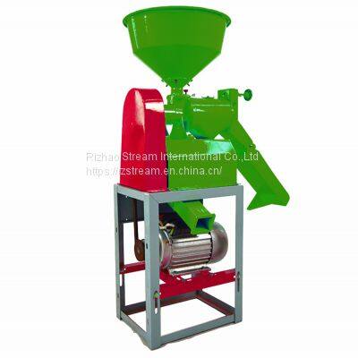 Home use mini combine single phase electric/5hp diesel flour mill rice mill grinding equipment turmeric powder grinder