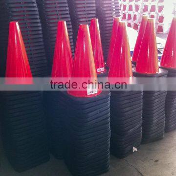 Wholesale Base Size 27*27cm Soft Flexible PVC Plastic Traffic Cone TC103-45 photo-4