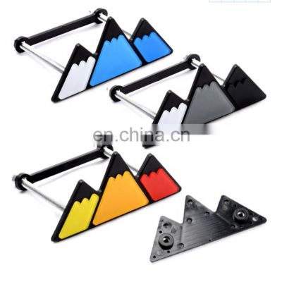 Customized ABS Car Body Decoration Tri-color Three Color Car Grill Emblem Badge Sticker