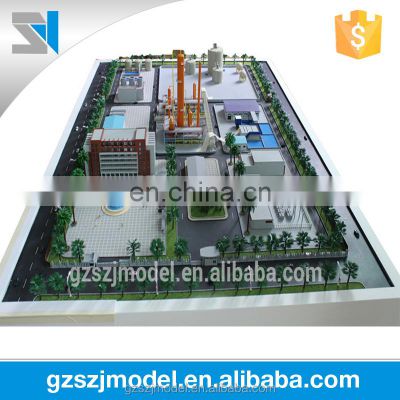 Factory building scale model -3d miniature model building