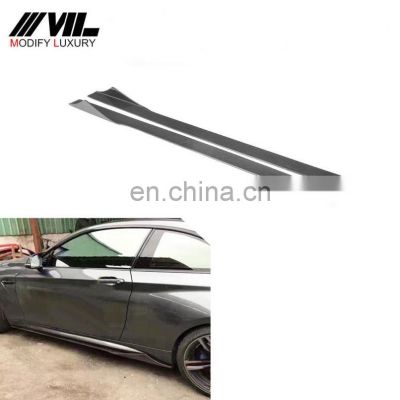 215CM Universal Carbon Fiber Car Side Skirts for Mercedes Benz AMG Golf GTI Audi S5 S6 S3 S4