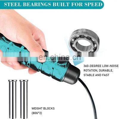 Wholesale Custom Pvc Adjustable Cordless Speed Skipping Rope Digital Weighted Sponge Jump Rope photo-2