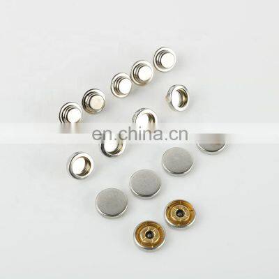 Custom flat fastener double press snap metal button for clothes