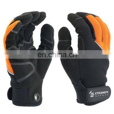 Anti slip work durable oil and gas synthetic mechanics gloves