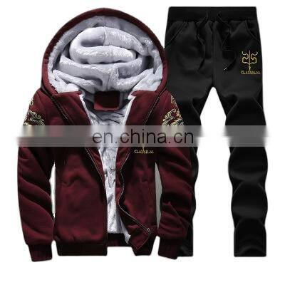 Coldker Men Winter Outfits Casual Tracksuits Warm Clothes Men Two Piece Outfits Fashion Sets M-4XL