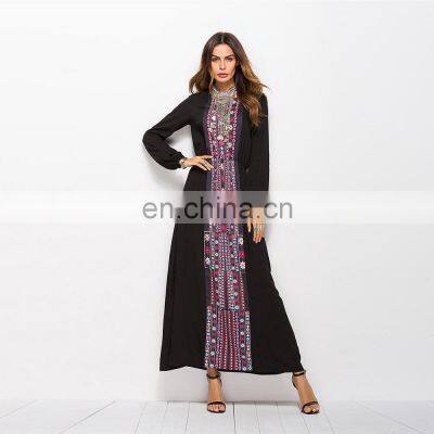 2021 Hot Style Bohemian Clothes New Long-sleeved Long Skirt Women's Loose Autumn Fashion Elegant Casual Long Skirt photo-3