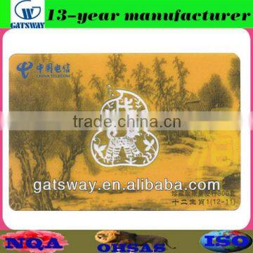 transparent card with optional printing