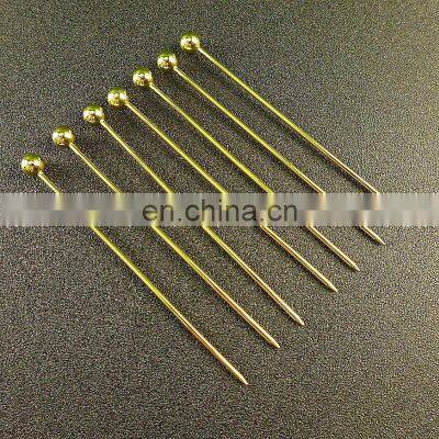 Food Services Stainless Steel Flat Metal Decorative Reusable Luxury Cocktail Picks photo-2