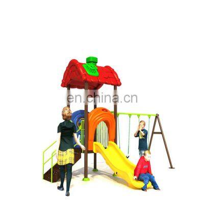 Simple design playground outdoor equipment with swing and slide other amusement park products