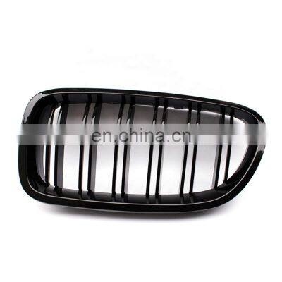 For BMW Grille F10 Racing Grill Glossy Black Double Slat Line Car Bumper Mesh Grill for 5 Series F10 F18 M5 2010-2017 photo-5