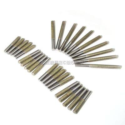 Electroplated Diamond Mounted Point With Round Flat Top L60mm/120mm photo-4